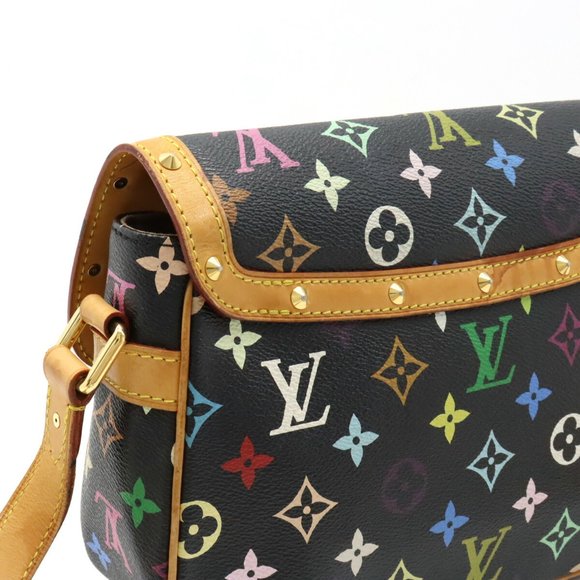 LOUIS VUITTON Monogram Multicolor Sologne Shoulder Bag Noir Black M92639 - Picture 7 of 8